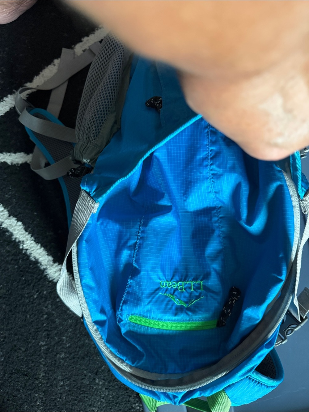 L.L. Bean  Blue Daypack Jacket-Style Backpack - Picture 12 of 12